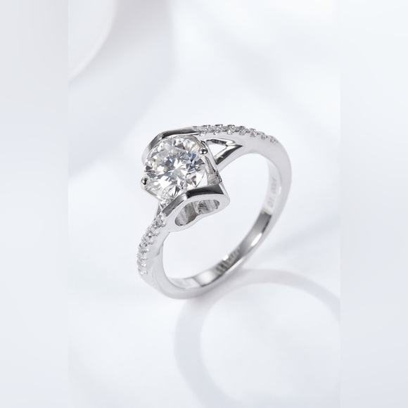 Jewelry - Limitless Love Platinum-Plated Moissanite Ring